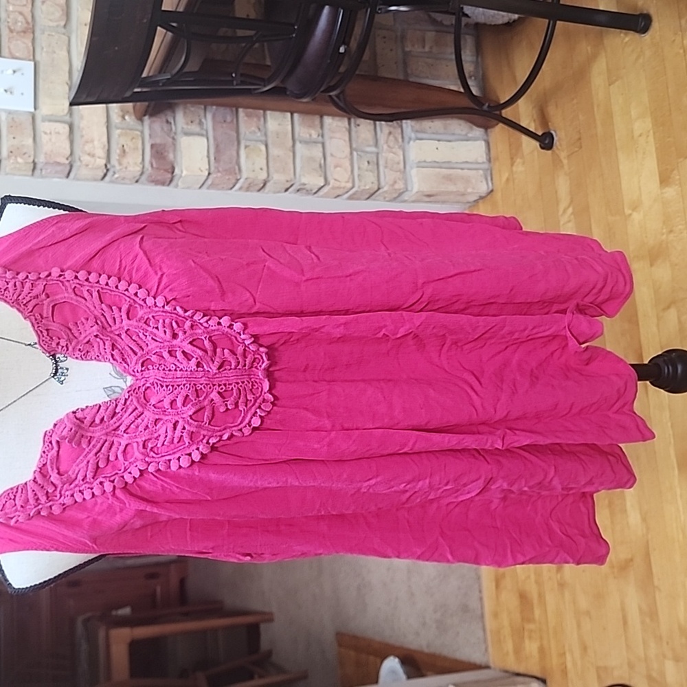 Ana bright pink tank top